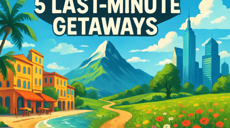 découvrez des destinations de voyage simples et magnifiques à portée de main pour une escapade de dernière minute. explorez nos 5 suggestions inspirantes qui promettent d'allier beauté et accessibilité.